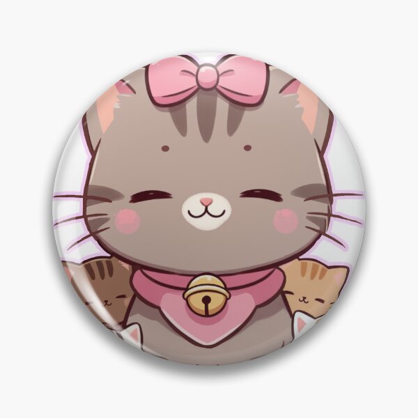 Item preview, Mama Cat with Pink Bows and Sweet Kittens designed and sold by MigWhimsy.