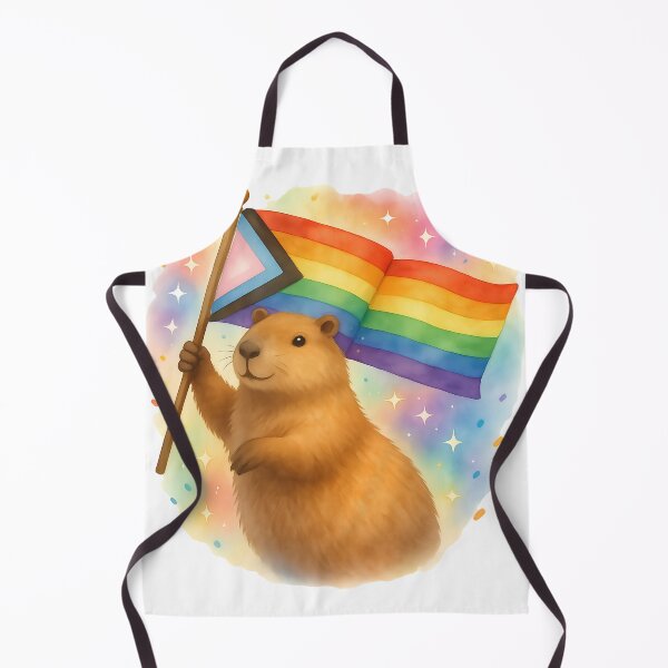 Item preview, Capybara Pride Parade – Vibrant LGBTQ+ Capybara designed and sold by crizzysketch.