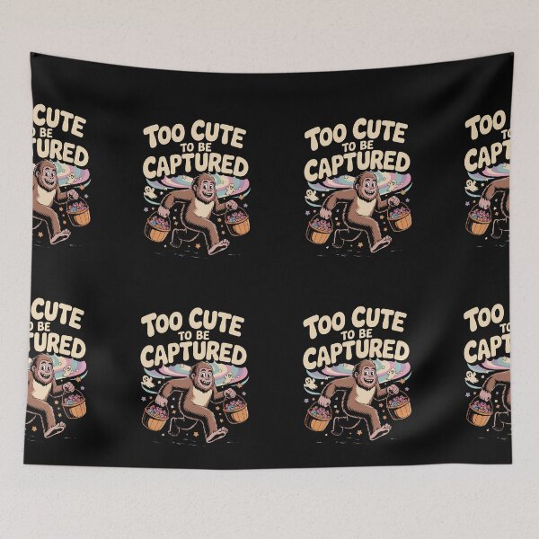 Item preview, Too Cute To Be Captured Bigfoot Halloween Candy Design designed and sold by Raw Tigers.