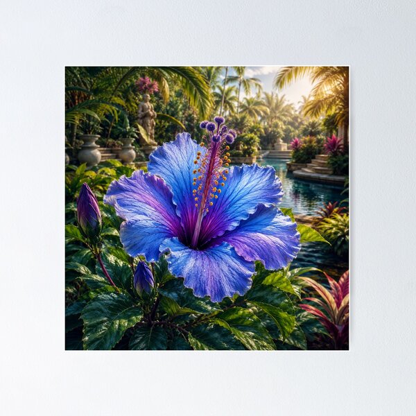 Item preview, Blue Crystal Hibiscus Garden #7 designed and sold by Helios Be. Lavsh.