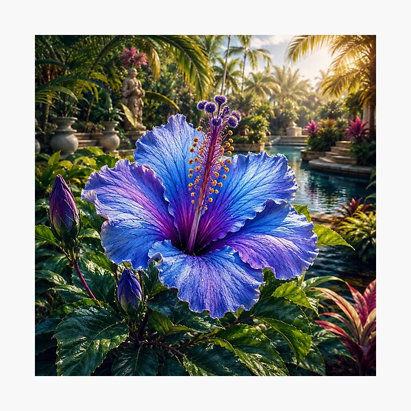 Item preview, Blue Crystal Hibiscus Garden #7 designed and sold by Helios Be. Lavsh.