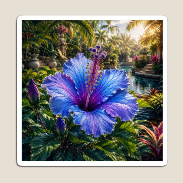 Item preview, Blue Crystal Hibiscus Garden #7 designed and sold by Helios Be. Lavsh.