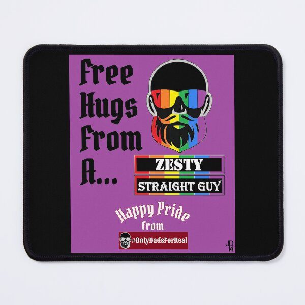 Item preview, Free Hugs Zesty Straight Guy (Purple) *More Colors Available in Collection designed and sold by OnlyDadsForReal.