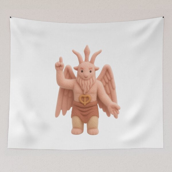 Item preview, Fluffy Baphomet — Cute Occult Art designed and sold by Liberty4Punk.