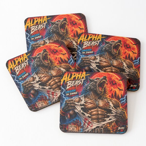 Item preview, Alpha Beast Werewolf Ripping Shirt Design | Savage Wolf Transformation Retro Horror Art designed and sold by The Confluence.