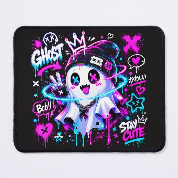 Item preview, Anime Ghost Graffiti Tee | Kawaii Streetwear Design designed and sold by Golden Era Studio.