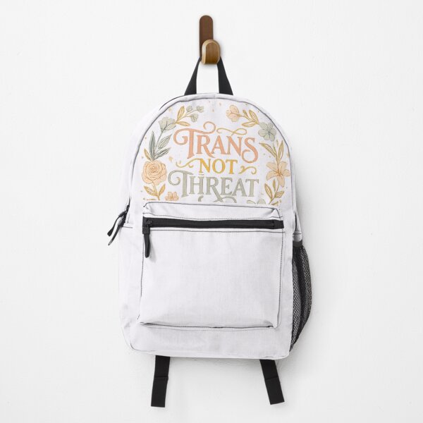 Item preview, Trans Not Threat Floral LGBTQ Pride PNG | Pastel Transgender Support Design designed and sold by arifali786.