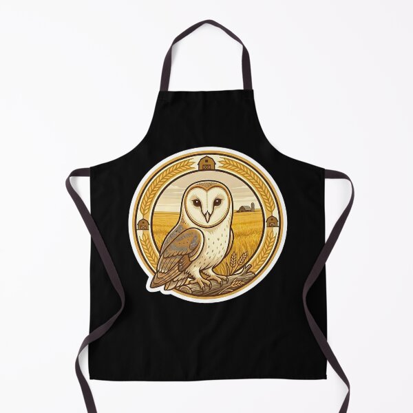 Item preview, Owl in Golden Wheat Field, owls lover designed and sold by submoro.