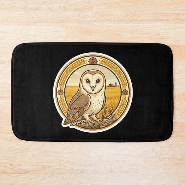 Item preview, Owl in Golden Wheat Field, owls lover designed and sold by submoro.