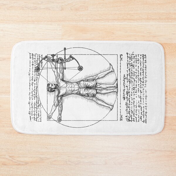 Item preview, Bowhunter Archer Archery Vintage Vitruvian Man Da Vinci designed and sold by GrandeDuc.