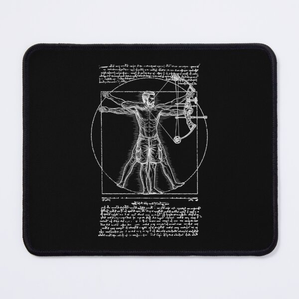 Item preview, Bowhunter Archer Archery Vintage Vitruvian Man Da Vinci designed and sold by GrandeDuc.