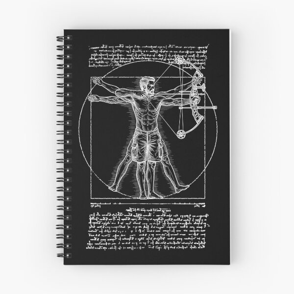 Item preview, Bowhunter Archer Archery Vintage Vitruvian Man Da Vinci designed and sold by GrandeDuc.