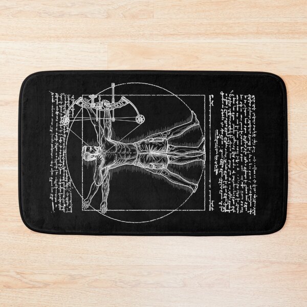 Item preview, Bowhunter Archer Archery Vintage Vitruvian Man Da Vinci designed and sold by GrandeDuc.
