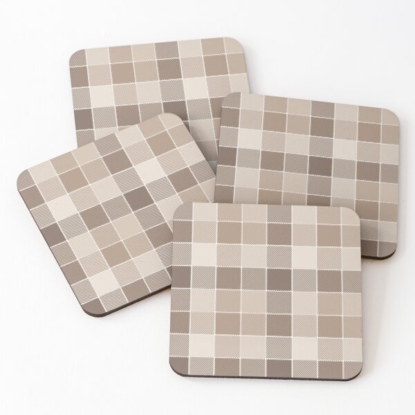 Item preview, Neutral Earthy Tone Gingham Check Design  designed and sold by PatternTitan.
