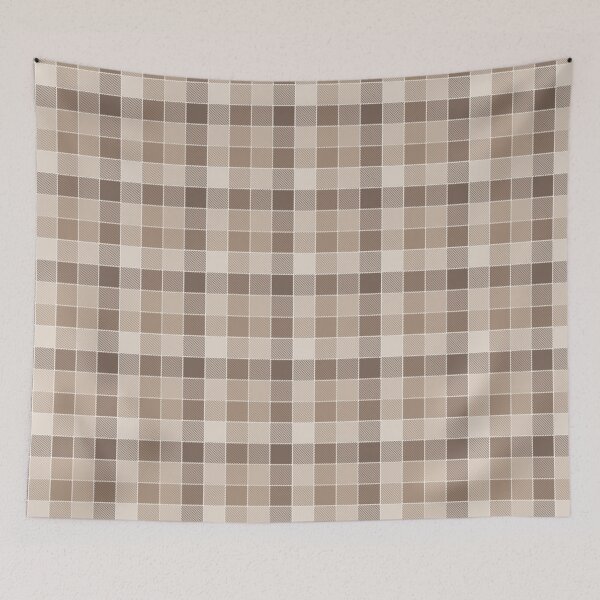 Item preview, Neutral Earthy Tone Gingham Check Design  designed and sold by PatternTitan.