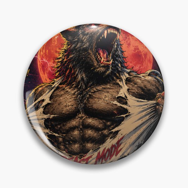 Item preview, Night Beast Werewolf Gym Beast Art | Ripped Shirt Alpha Wolf Retro Horror Design designed and sold by The Confluence.