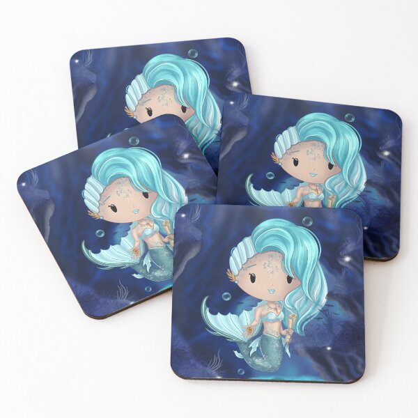 Item preview, THE EXPLORER Mermaid – Chibi Girl | Cute Illustration with Background designed and sold by PiX by PE.