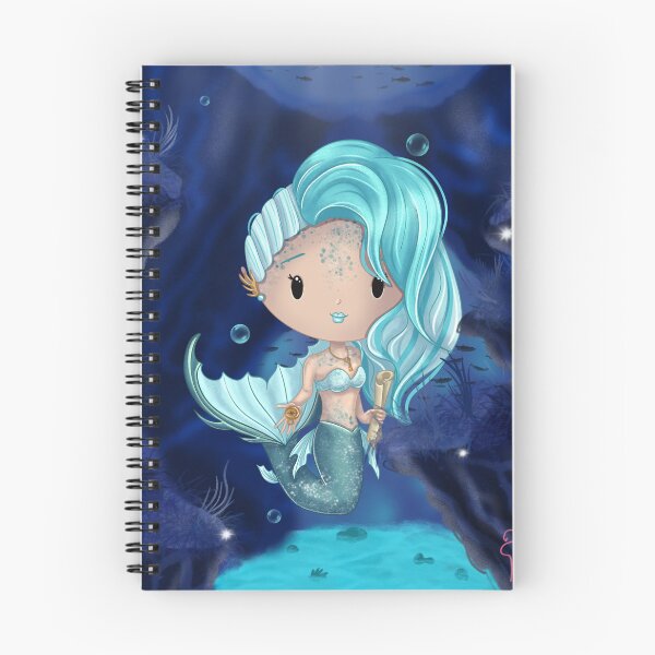 Item preview, THE EXPLORER Mermaid – Chibi Girl | Cute Illustration with Background designed and sold by PiX by PE.