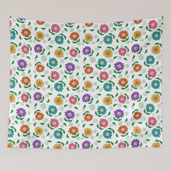 Item preview, Happy Colorful Flowers designed and sold by Karine Jones.