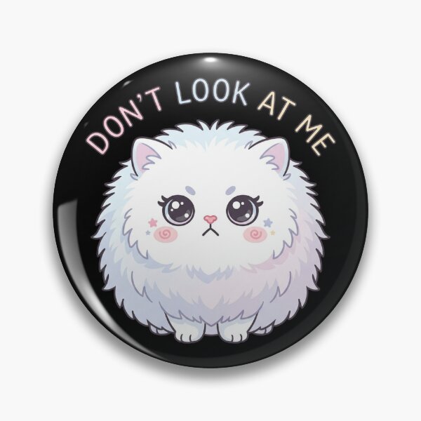 Item preview, Cute Kawaii Angry Fuzzy White Disheveled Cat designed and sold by DuckOddity.