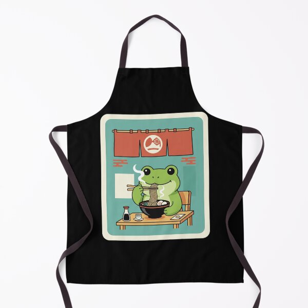 Item preview, Cute Frog Eating Ramen Cozy Japanese Style Cartoon designed and sold by JordynLadukeg65.