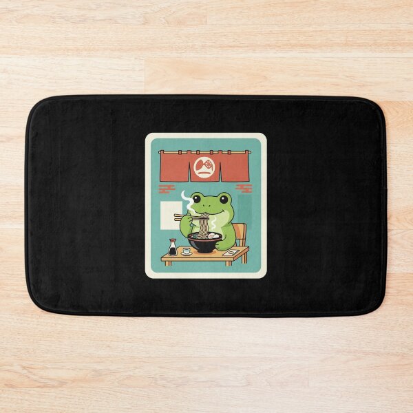 Item preview, Cute Frog Eating Ramen Cozy Japanese Style Cartoon designed and sold by JordynLadukeg65.