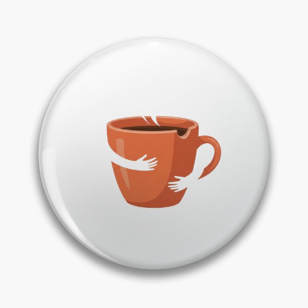 Item preview, Warm Coffee Hug Minimal Illustration designed and sold by AbanoubStore.