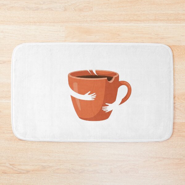 Item preview, Warm Coffee Hug Minimal Illustration designed and sold by AbanoubStore.