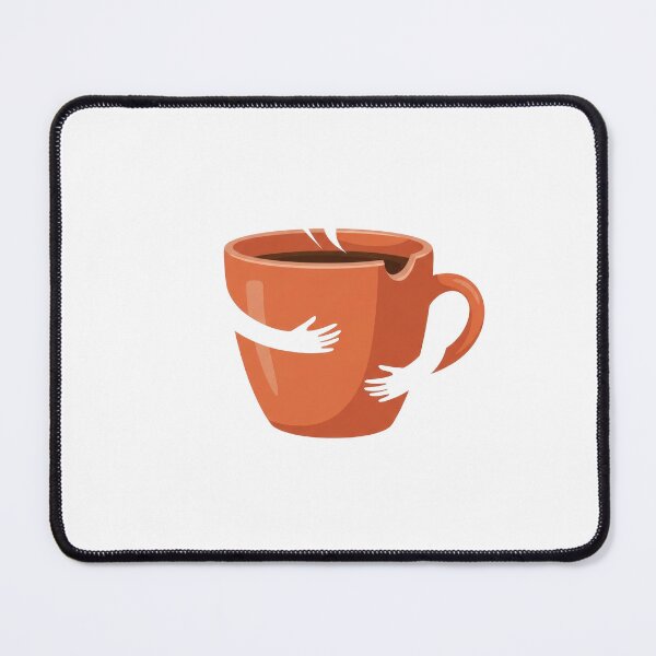 Item preview, Warm Coffee Hug Minimal Illustration designed and sold by AbanoubStore.