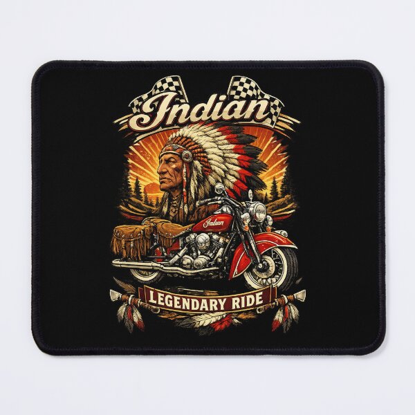 Item preview, Indian Legendary Ride Native Chief — Classic Biker Moto designed and sold by IronRoadCo.