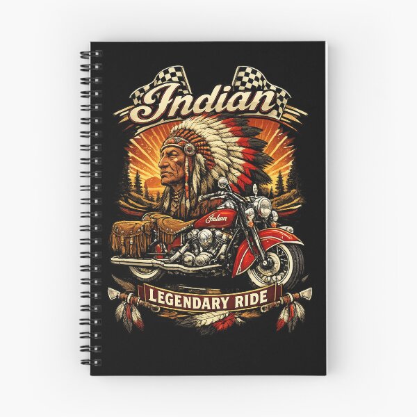 Item preview, Indian Legendary Ride Native Chief — Classic Biker Moto designed and sold by IronRoadCo.