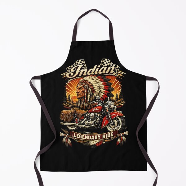 Item preview, Indian Legendary Ride Native Chief — Classic Biker Moto designed and sold by IronRoadCo.