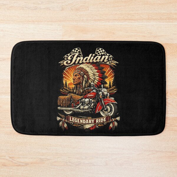 Item preview, Indian Legendary Ride Native Chief — Classic Biker Moto designed and sold by IronRoadCo.