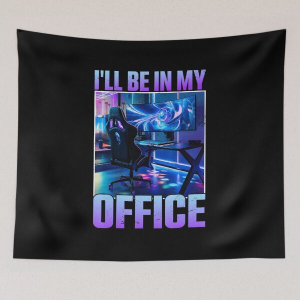Item preview, I'll Be In My Office Funny PC Gamer Setup Retro Gaming Joke designed and sold by FGTV2021.