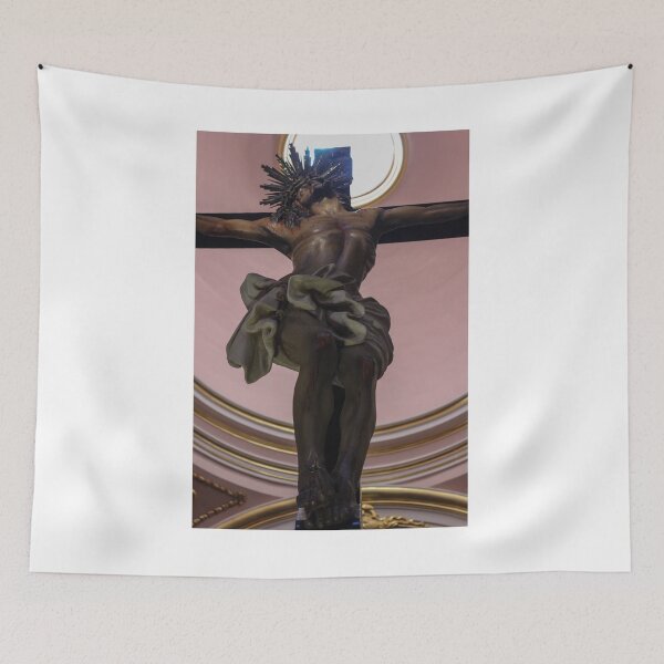 Item preview, Dramatic Statue Of Jesus On The Cross In Ornate Church Interior With Circular Skylight designed and sold by Nmallia.