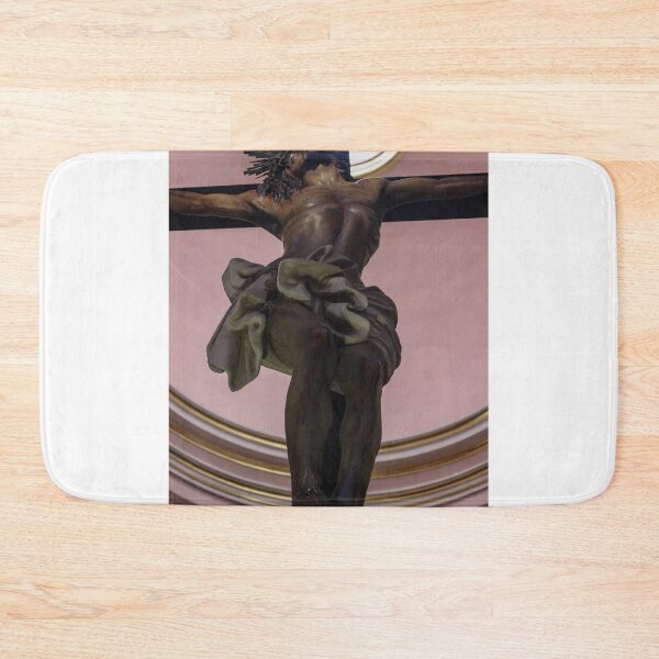 Item preview, Dramatic Statue Of Jesus On The Cross In Ornate Church Interior With Circular Skylight designed and sold by Nmallia.