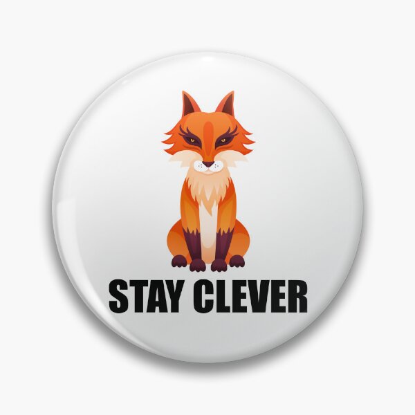 Item preview, 'Stay Clever' Vibrant Fox Vector Design designed and sold by manojbalan1968.