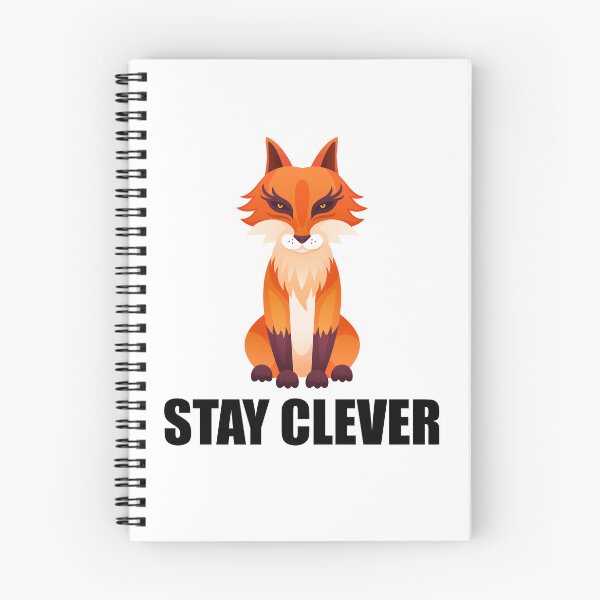 Item preview, 'Stay Clever' Vibrant Fox Vector Design designed and sold by manojbalan1968.