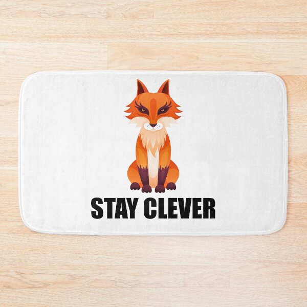 Item preview, 'Stay Clever' Vibrant Fox Vector Design designed and sold by manojbalan1968.