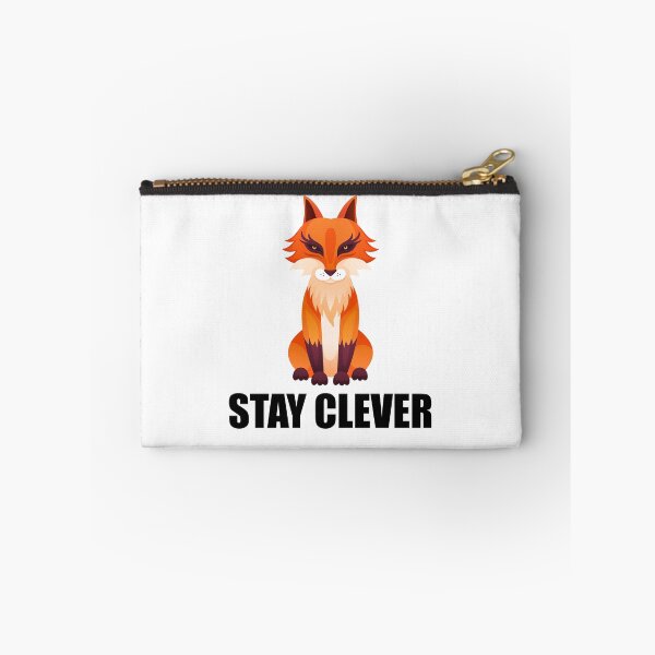Item preview, 'Stay Clever' Vibrant Fox Vector Design designed and sold by manojbalan1968.