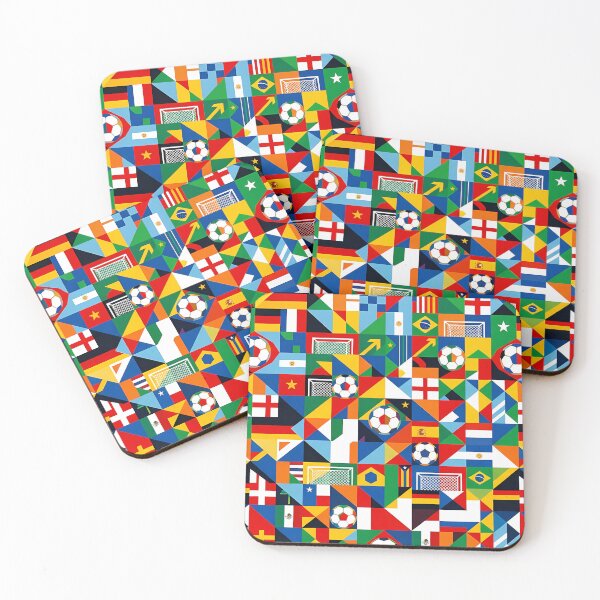 Item preview, Global Football Championship Nations Color Mosaic Pattern designed and sold by xmoudx.