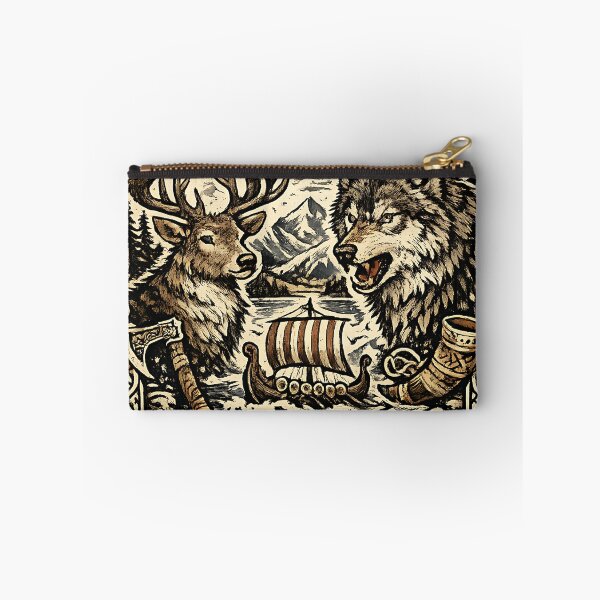 Item preview, Norse Mythology Viking Valhalla Runes Woodcut Art designed and sold by DarkOriginArts.
