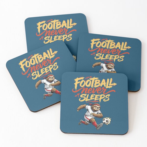 Item preview, Football Never Sleeps – Sloth Soccer Madness designed and sold by CARPIO Creations.