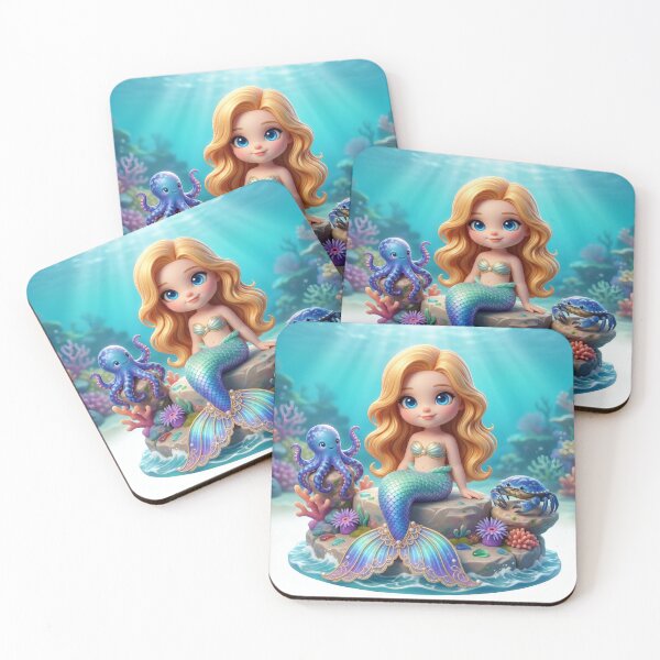 Item preview, Mermaid Friends Coral Reef designed and sold by Azurart2.