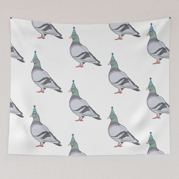 Item preview, Blue Birthday Pigeon designed and sold by Rae Smitty.