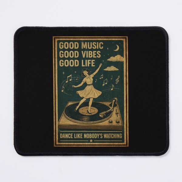 Item preview, Retro Music Vibes Dancing Girl Vintage Record Player Night Poster designed and sold by ferminhays.