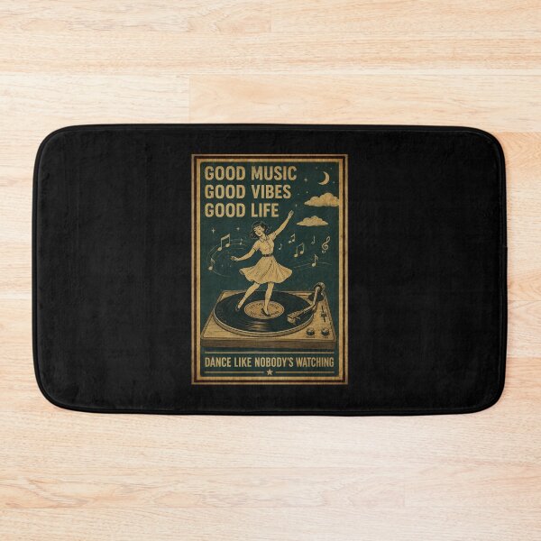 Item preview, Retro Music Vibes Dancing Girl Vintage Record Player Night Poster designed and sold by ferminhays.