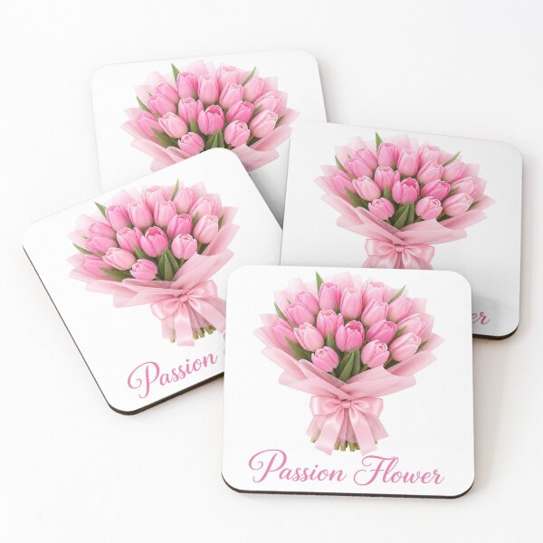 Item preview, Pink Tulip Bouquet Passion Flower  designed and sold by Pink-Blossoms.