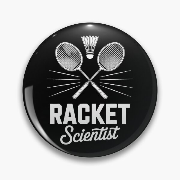 Item preview, Racket Scientist Funny Badminton Player Retro Sports designed and sold by allistermariam.