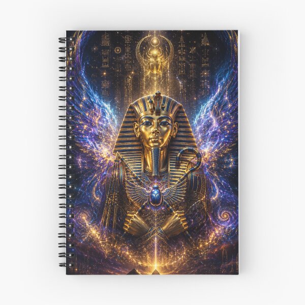 Item preview, Cosmic Pharaoh – Divine Egyptian Ruler Art designed and sold by ThePixelMind.